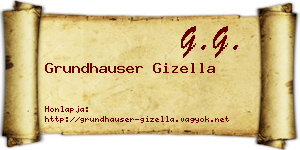 Grundhauser Gizella névjegykártya